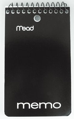 12PK MEAD 45354 Memo Book WB Top Bound Asst 3x5 60S