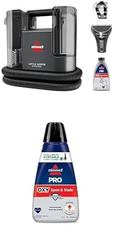 BISSELL Little Green Pet Deluxe Portable Carpet Cleaner and Car/Auto Detailer, 3353, Gray/Blue