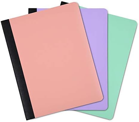 Mintra Office Poly Composition Book (3 Pack, Teal)