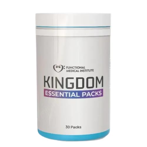 Kingdom Essential Packs, Daily Wellness Supplement with K2D3, Multivitamin, CoQ10 and Omega-3, 30 Packs