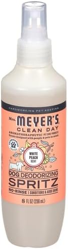 MRS. MEYER'S Clean Day 3 in 1 Dog Shampoo, White Peach Scent, 14oz