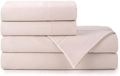 Peacock Alley Clara Luxury Sateen Sheet Sets - 100% Long Staple Cotton, 320 Thread-Count - Soft and Smooth Sateen Weave for All Seasons - Twin (Blush)
