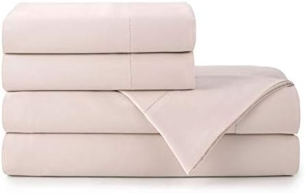 Peacock Alley Clara Luxury Sateen Sheet Sets - 100% Long Staple Cotton, 320 Thread-Count - Soft and Smooth Sateen Weave for All Seasons - Twin (Blush)