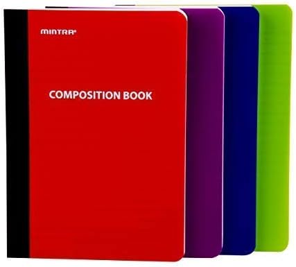 Mintra Office Poly Composition Book (3 Pack, Teal)