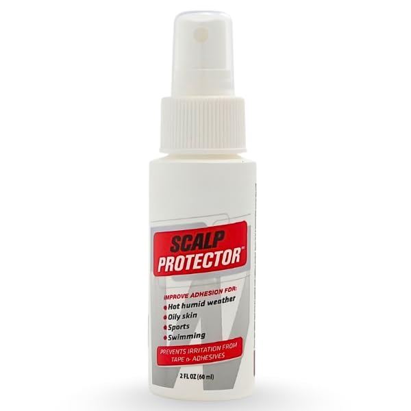 Goodscious Scalp Protector, Pre-Bonding Scalp Care Barrier for Hair System Adhesive Tape & Lace Glue, Enhances Wig Adhesive Hair Glue Performance, Skin Protectant from Irritation, 2 oz Spray Bottle