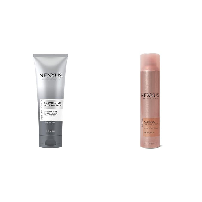 Nexxus Blow Dry Cream Frizz Control for Weightless Style & Volume, with StyleProtect Technology 6 oz