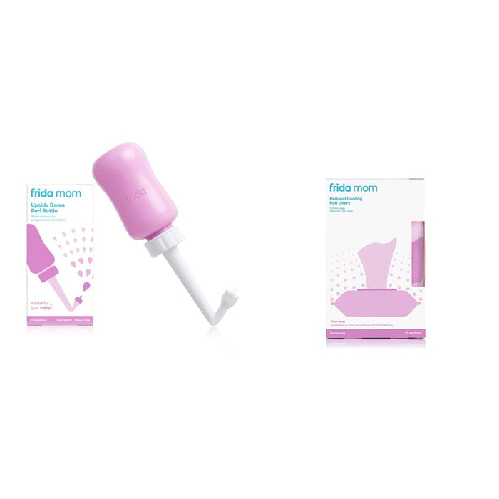 Frida Mom Upside Down Peri Bottle for Postpartum Care, Portable Bidet Perineal Cleansing and Recovery for New Mom, The Original Fridababy MomWasher