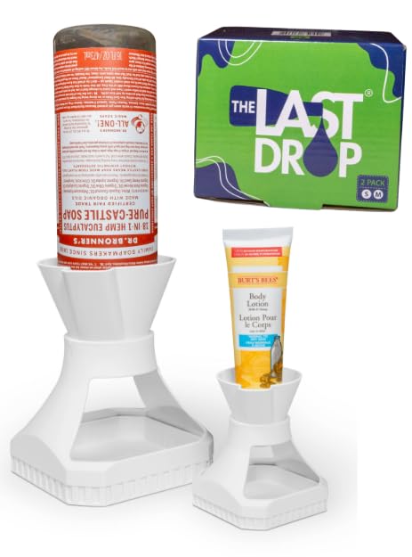 The Last Drop® an Upside Down Universal 3-Piece Inverted Bottle Holder Drainer Dryer Emptying Kit New Household Kitchen Gadget