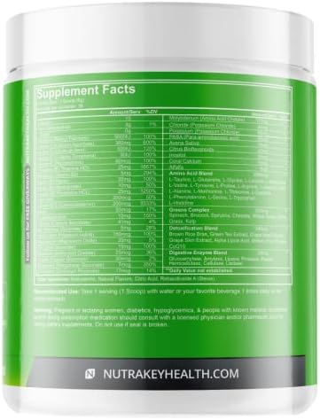 NutraKey Envie Multivitamin Powder, Keto MultiVitamin for Men and Women, Fruits, Greens, Antioxidants, Digestive Enzymes, Amino Acids, Vitamin B Organic Powder (Pineapple, 210g)