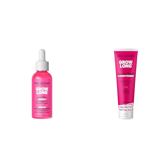 Marc Anthony Grow Long Scalp & Hair Serum - Anti-Breakage Formula Nourish, Strengthen & Hydrate Scalp & Hair Follicles - Natural Shine & Fuller-Looking Hair Strands from Root to Tip, 2 fl oz