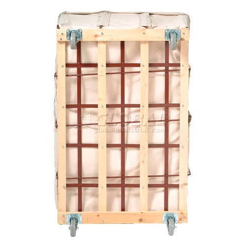 Global Industrial Canvas Basket Bulk Truck, 16 Bushel, 40" L x 28-1/4"W x 30-1/2"H