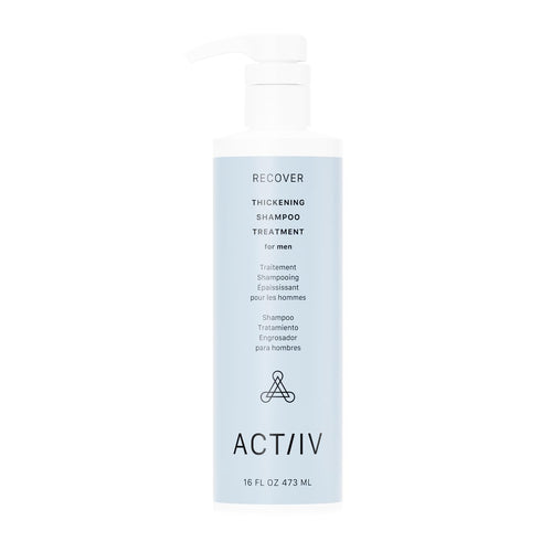 ACTIIV Recover Thickening Shampoo Treatment For Men | Supports the Appearance of Fuller, Healthier-Looking Hair, Supports Scalp Health, Plant-Based, Color-Safe, Vegan,All Hair Types