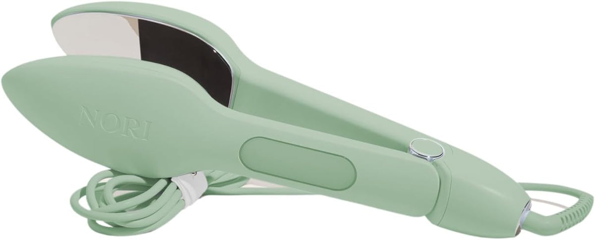 Nori Press Travel Steam Iron - Portable Handheld Iron With Steamer - No Ironing Board Required - Easy to Use with 6 Fabric Settings - Removes Wrinkles - Women Gift Ideas - User Manual Included - White