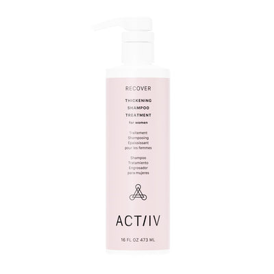 ACTIIV Recover Thickening Shampoo Treatment For Women | Supports the Appearance of Fuller, Healthier-Looking Hair, Supports Scalp Health, Plant-Based, Color-Safe, Vegan, All Hair Types