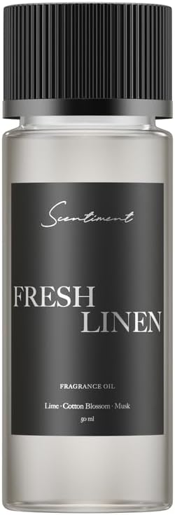 Scentiment Diffuser Oil - Fresh Linen | Aromatherapy Home Fragrance | Luxurious Scent with Notes of Lime, Cotton Blossom, Musk 20ml
