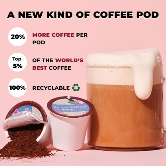 Atlas Coffee Club Coffee Pods – Dark Roast, Single-Origin Costa Rica, 24 Count – Compatible with Keurig K-Cup Brewers – 100% Recyclable, Premium Arabica Coffee