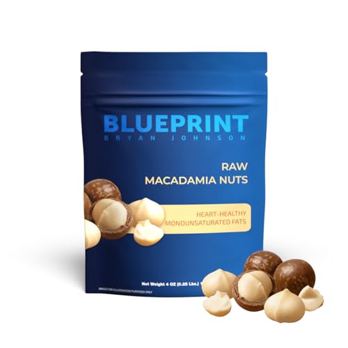Blueprint Bryan Johnson Nutty Butter – Chunky Macadamia Nut Butter with Walnut – No Palm Oil, No Added Sugar – Just 3 Ingredients – Keto, Vegan, Paleo – Low Carb Nut Butter Snack – 8.8oz Jar