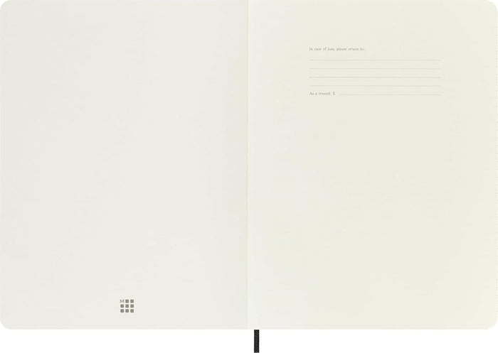 Moleskine Classic Notebook, Soft Cover, XL (7.5" x 9.5") Ruled/Lined, Black, 192 Pages