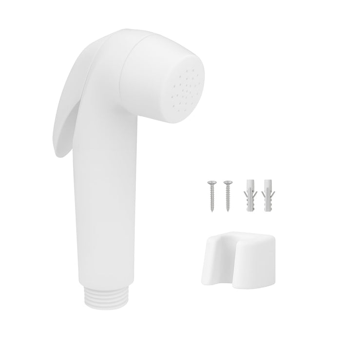 WOYO ABS Plastic Health Faucet Jet Spray with Wall Hook & Screws for Toilet, Baby Care, Pet Bathing & Floor Cleaning High Pressure Leakproof Nozzle Pack of 1 (Style-2)