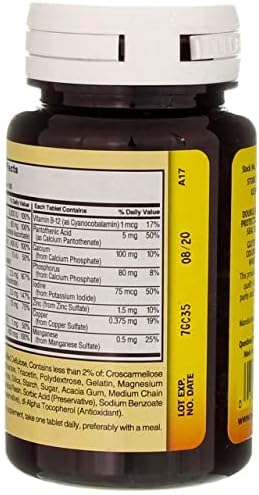 Nature's Blend Multiple Vitamin with Minerals No Iron 100 Tabs