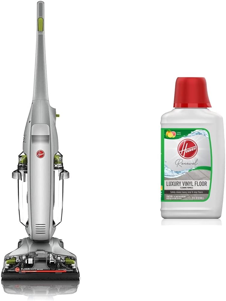 Hoover FloorMate Deluxe Hard Floor Cleaner Machine, Lightweight Cleaning Machine, Floor Scrubber with Spin Scrub Brushes, Wash and Dry Mode, Ideal for Hardwood, Vinyl, Tile, Laminate and More