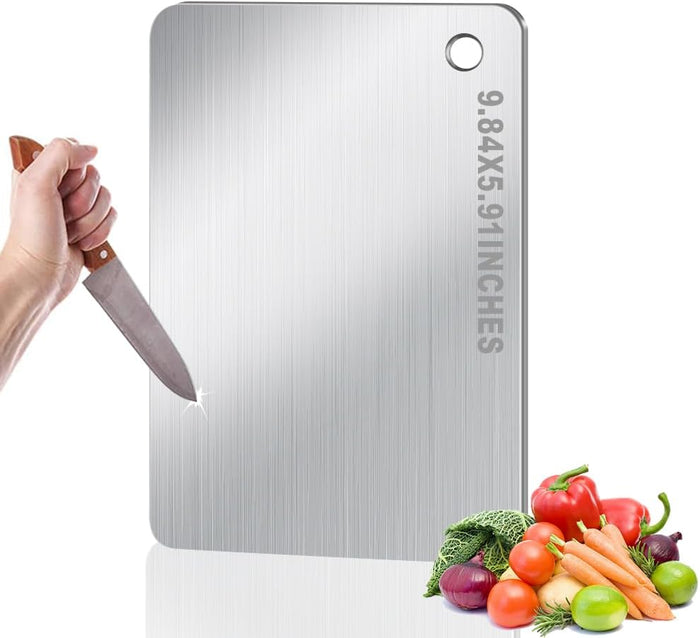 Titanium Cutting Board for Kitchen, Non Stick Chopping Board, Upgrade Double Sided Food-Grade Titanium Board for Kitchen for Meat Cheese Vegetable (X-Medium)