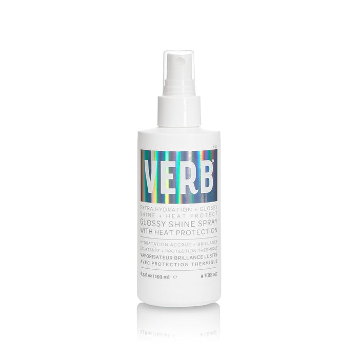 VERB Glossy Shine Spray - Moisturizing Heat Protection Hair Spray - Adds High Shine and Primes for Styling - Vegan, No Parabens or Harmful Sulfates