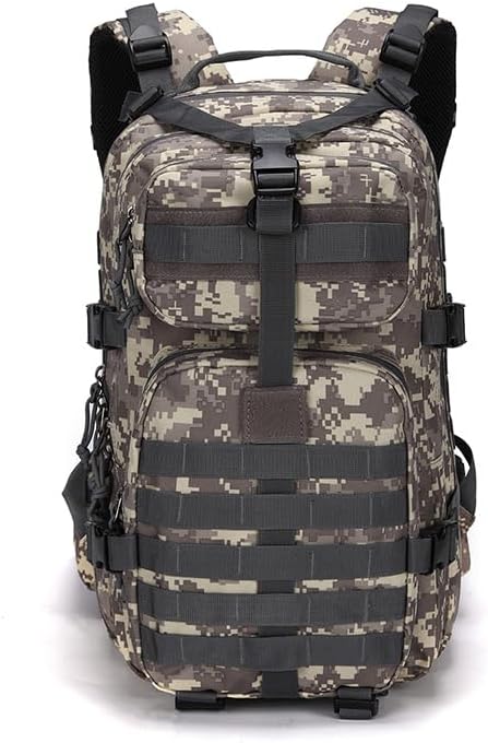 Tactical backpack, assault bag, hydration backpack, men's military enthusiast camping backpack, 3-day bag(Camouflage)