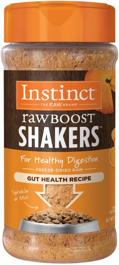 Instinct Raw Boost Shakers, Freeze-Dried Powder, Dog Food Topper - Beef, 5.5 oz. Bottle