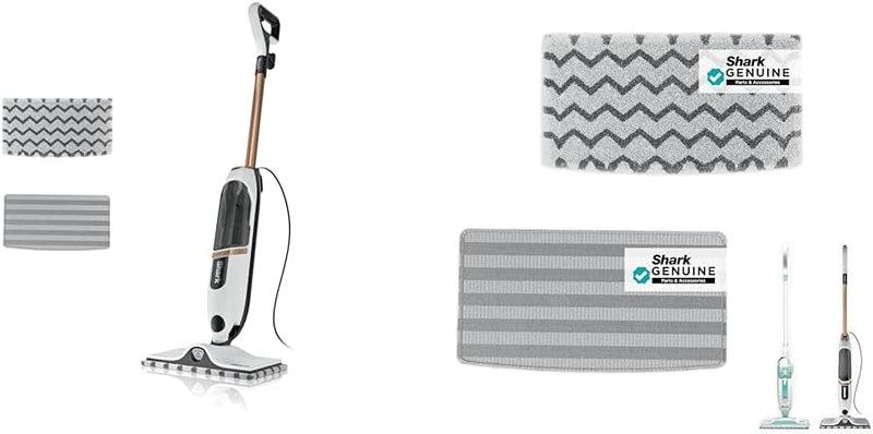 Shark Steam Mop with 2 Machine Washable Dirt Grip Pads, Removable Water Tank, Lightweight, Steam Cleaner for sealed Hard Floors, Marble, Stone, Hardwood, Tile, Laminate, White/Seafoam, S1000
