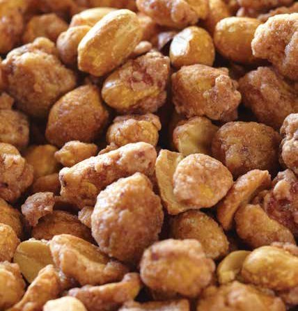Gourmet Butter Toffee Coated Peanuts by Its Delish - 1 lb Bulk Bag - Sweet Crunchy Caramelized Nuts Snack