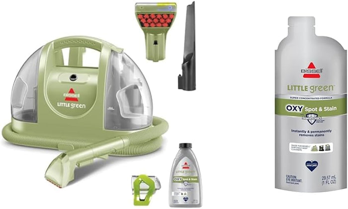 BISSELL Little Green Pet Deluxe Portable Carpet Cleaner and Car/Auto Detailer, 3353, Gray/Blue