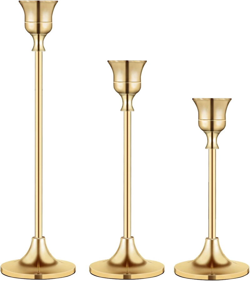 Candlestick Holders,Taper Candle Holder for Candlesticks Black Candelabra Candle Holders Vintage Candle Stick Candle Holder for Fireplace Party Dining Home