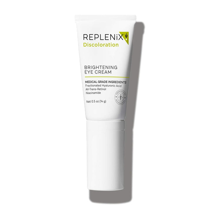 Replenix Brightening Eye Cream, Medical-Grade Hydrating Under Eye Treatment for Dark Circles & Puffiness with Hyaluronic Acid (0.5 oz)