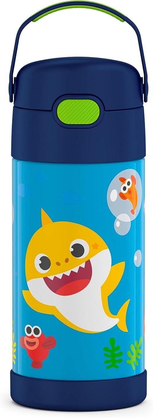 THERMOS FUNTAINER Spider-Man Stainless Steel Water Bottle with Lid, 12 Ounce