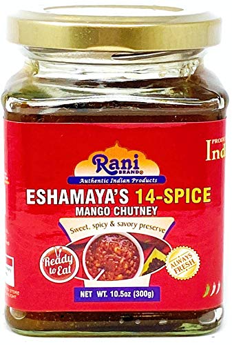 Rani Sweet Mango Chutney (Indian Preserve) 12.3oz (350g) Glass Jar, Ready to eat, Vegan ~ Gluten Free, All Natural, NON-GMO