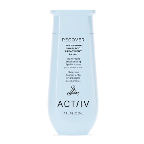 ACTIIV Recover Thickening Shampoo Treatment For Men | Supports the Appearance of Fuller, Healthier-Looking Hair, Supports Scalp Health, Plant-Based, Color-Safe, Vegan,All Hair Types
