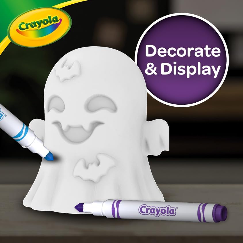 Crayola Light-Ups - Ghost, Light Up Toy Ghost, Reusable Coloring Halloween Toy, Cute Halloween Ghost Decor, Glow in The Dark