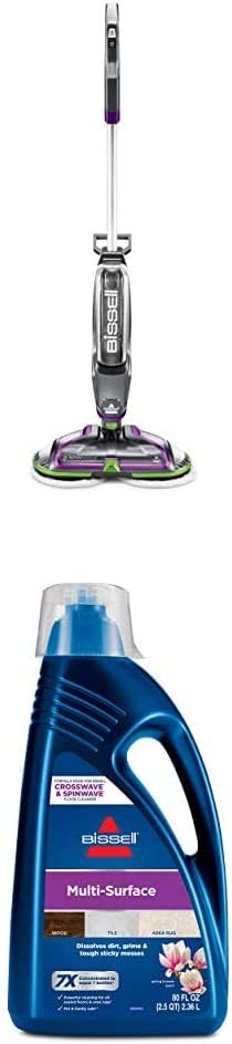 BISSELL® Spinwave Cordless Pet Hard Floor Spin Mop Cleaner 18V with washable mop pads for sealed hard floors, 23157