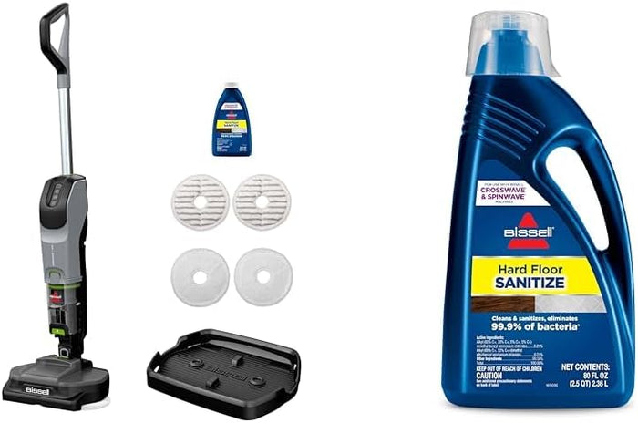 BISSELL® Spinwave Cordless Pet Hard Floor Spin Mop Cleaner 18V with washable mop pads for sealed hard floors, 23157