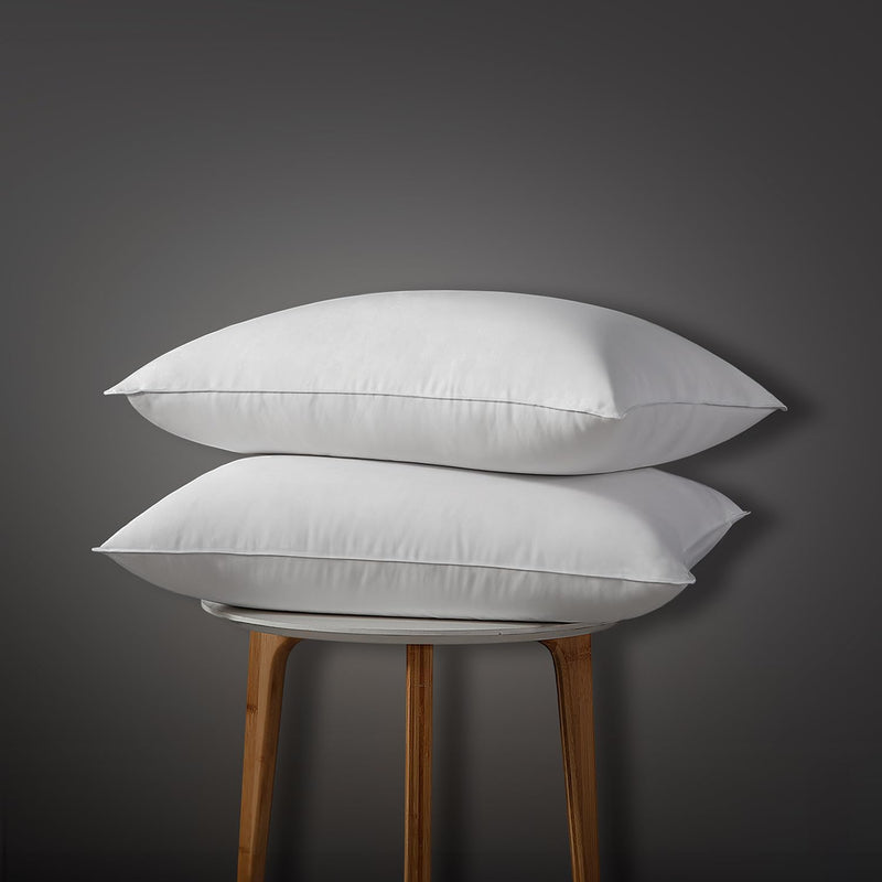 Globon Ultra Soft Down Pillow King Size, All Down Filled Bed Pillow for Sleeping, 100% Cotton Shell 500 Thread Count, Soft Hotel Collection Down Feather Pillow 20" x 36" 1 Pack