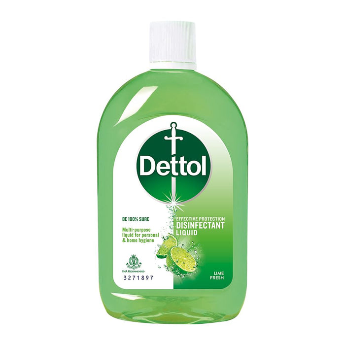 Dettol Liquid Disinfectant for Floor Cleaner, Surface Disinfection, Personal Hygiene (Lime Fresh, 550ml) (Pack of 3)