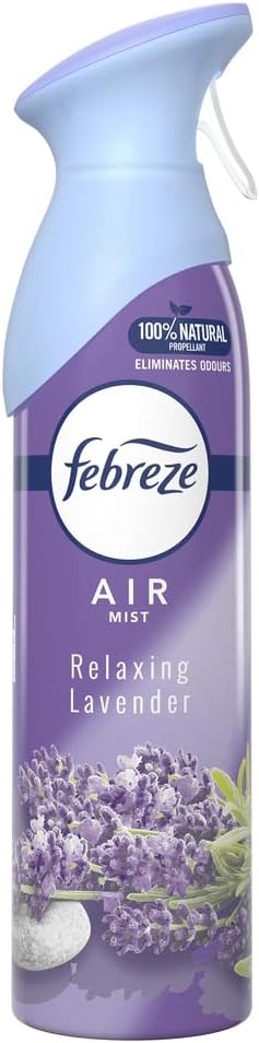 Febreze Air Mist Air Freshener Spray, Odor-Fighting Room Spray, Air Fresheners for Home and Bathroom and Kitchen, Aerosol Can, Linen & Sky Scent, 8.8oz, 2 Count