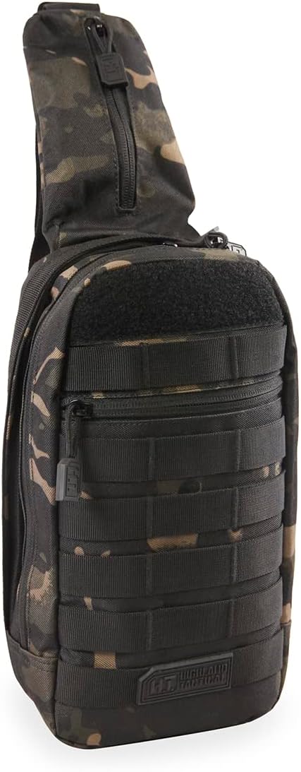 Highland Tactical Tactical Sling Bag, Black
