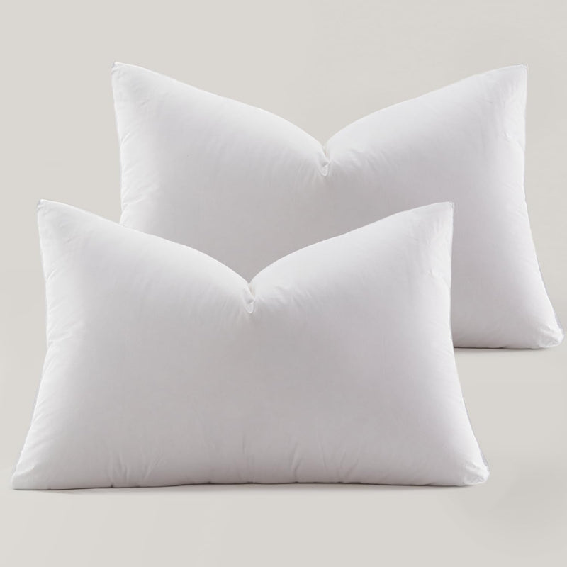 Globon Ultra Soft Down Pillow King Size, All Down Filled Bed Pillow for Sleeping, 100% Cotton Shell 500 Thread Count, Soft Hotel Collection Down Feather Pillow 20" x 36" 1 Pack
