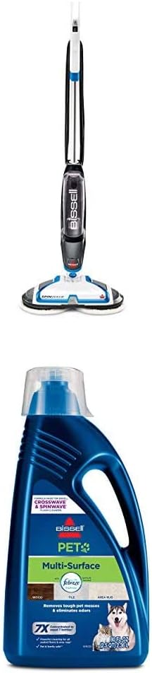 Bissell® SpinWave Hard Floor Expert Corded Spin Mop Cleaner with Washable mop Pads for Sealed Hard Floors, 20393