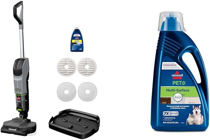 BISSELL® Spinwave Cordless Pet Hard Floor Spin Mop Cleaner 18V with washable mop pads for sealed hard floors, 23157