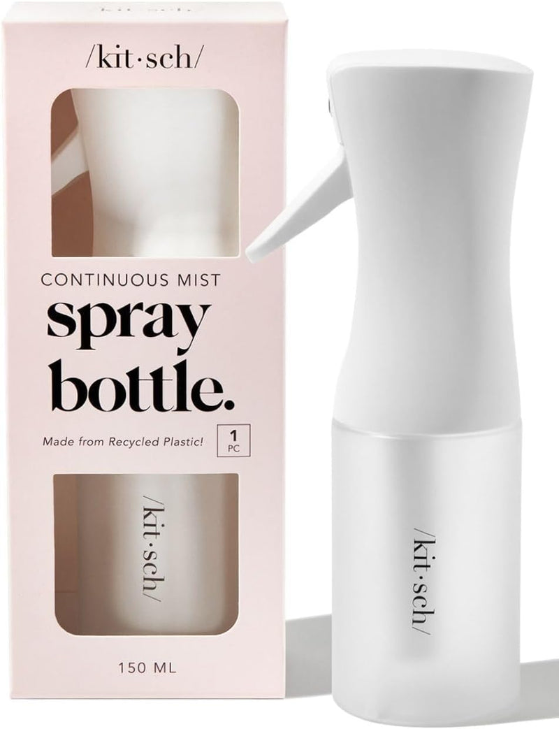 Kitsch Continuous Spray Bottle for Hair – Fine Mist Water Mister & Water Spray Bottle – Recycled Hair Spray Bottle – Spray Bottles for Cleaning, Styling, Plants & More – Terracotta, 150ml