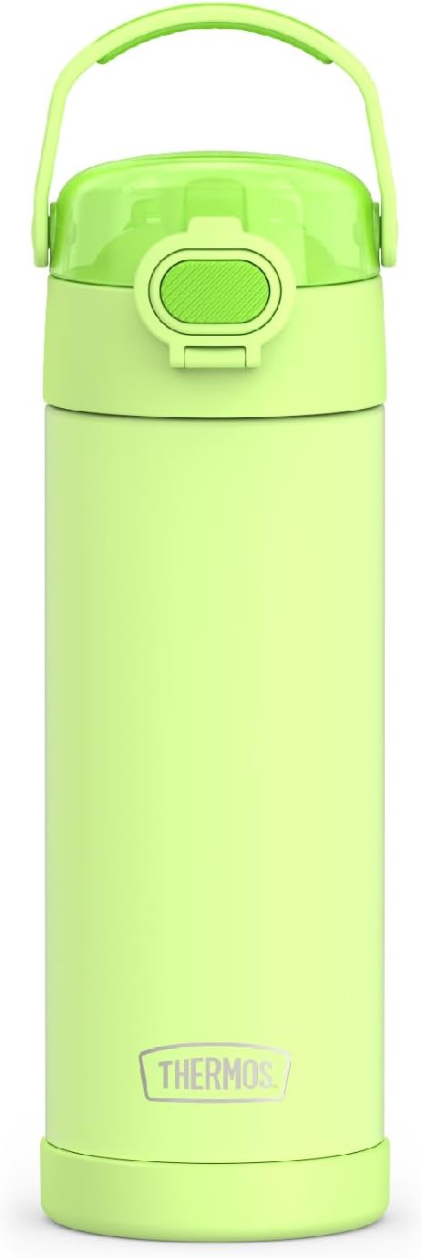 THERMOS FUNTAINER Stainless Steel Bottle 16 Ounce with Wide Spout Lid
