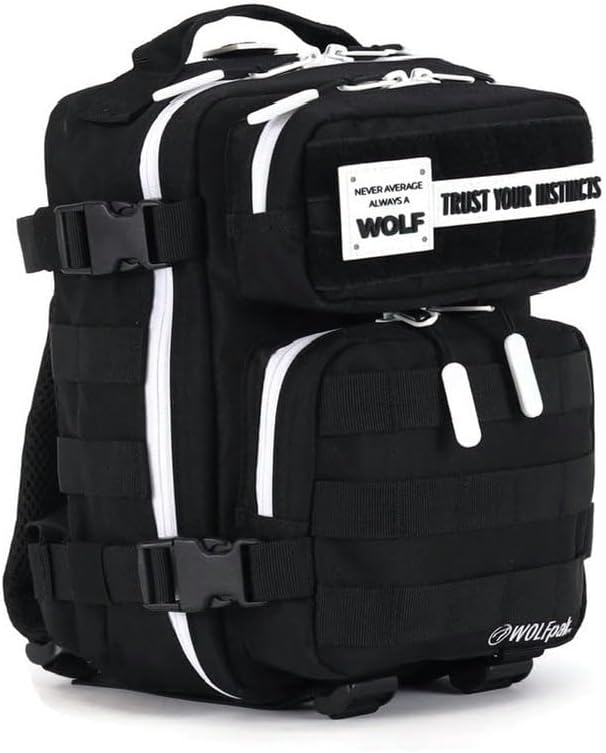 WOLFpak 9L Mini Tactical Backpack for Men & Women | Compact, Small Everyday Carry Bag for Gym, School, Travel | Durable, Water-Resistant Daypack with Molle System and Patch Panel (Nightshade Edition)